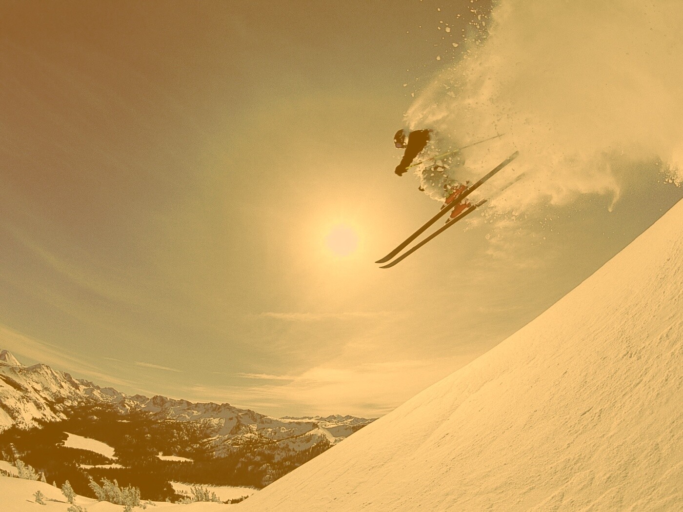 Горнолыжник обои