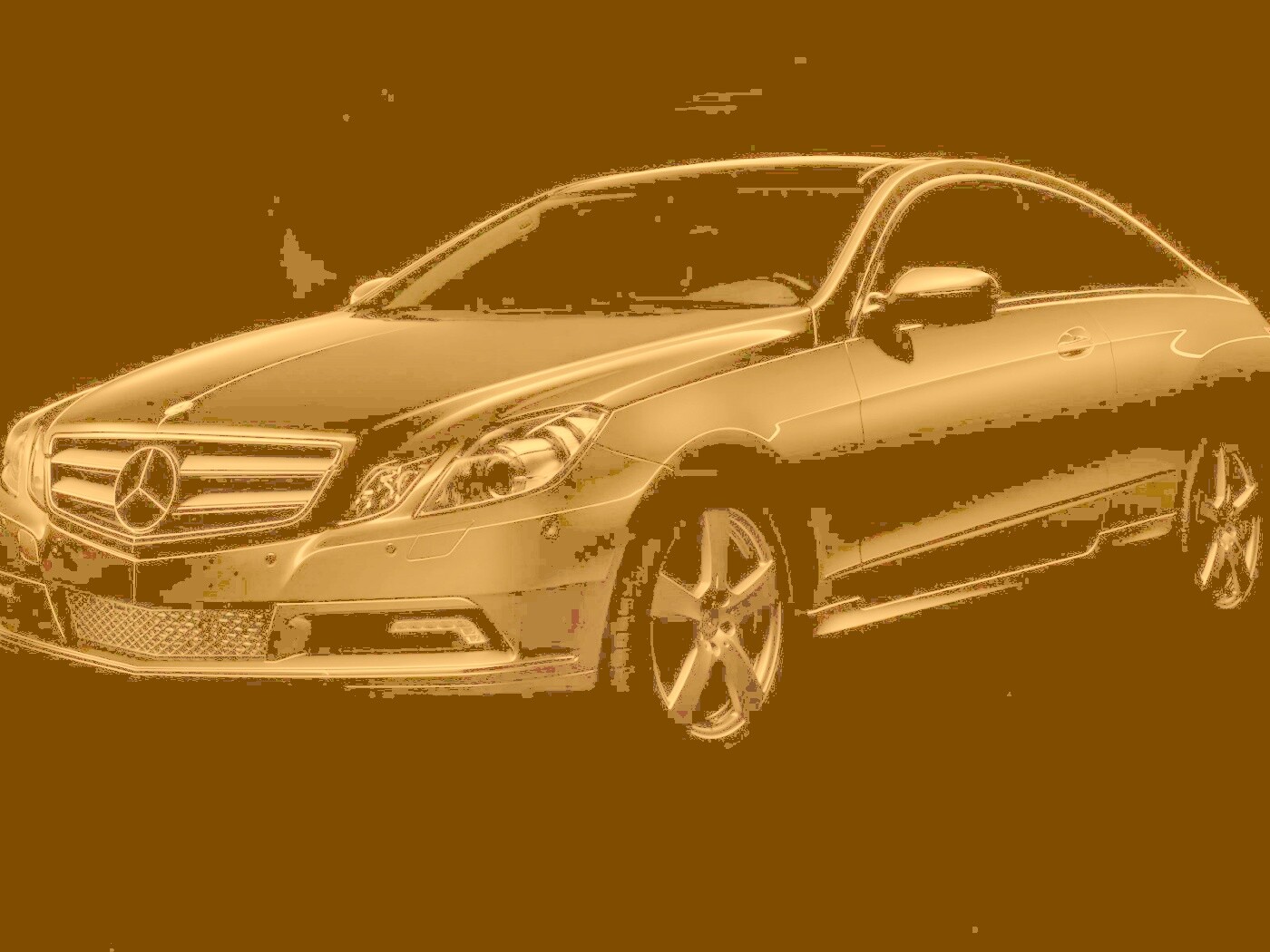 Черный Мерседес обои