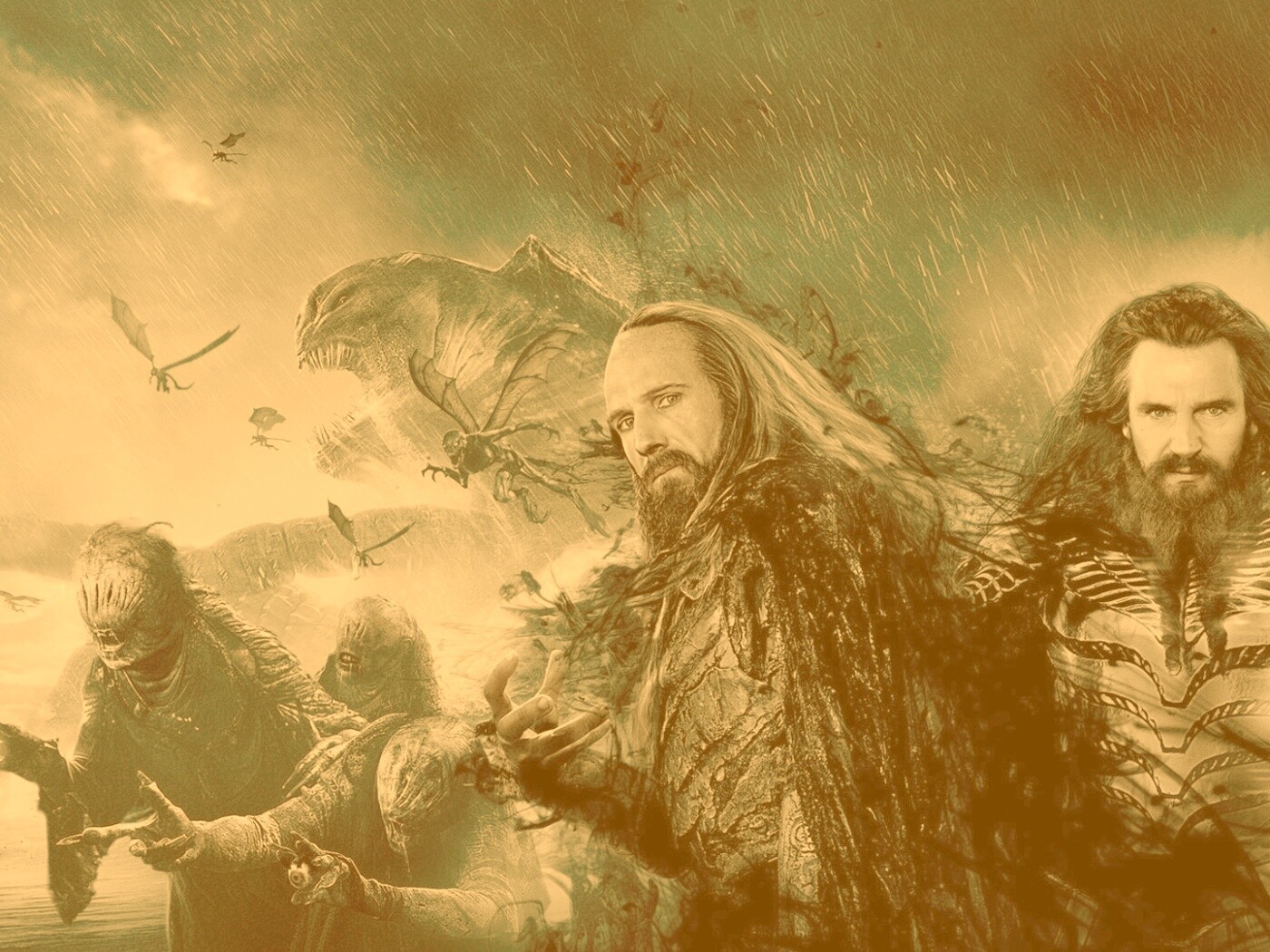 Зевс и Аид из фильма Битва Титанов обои