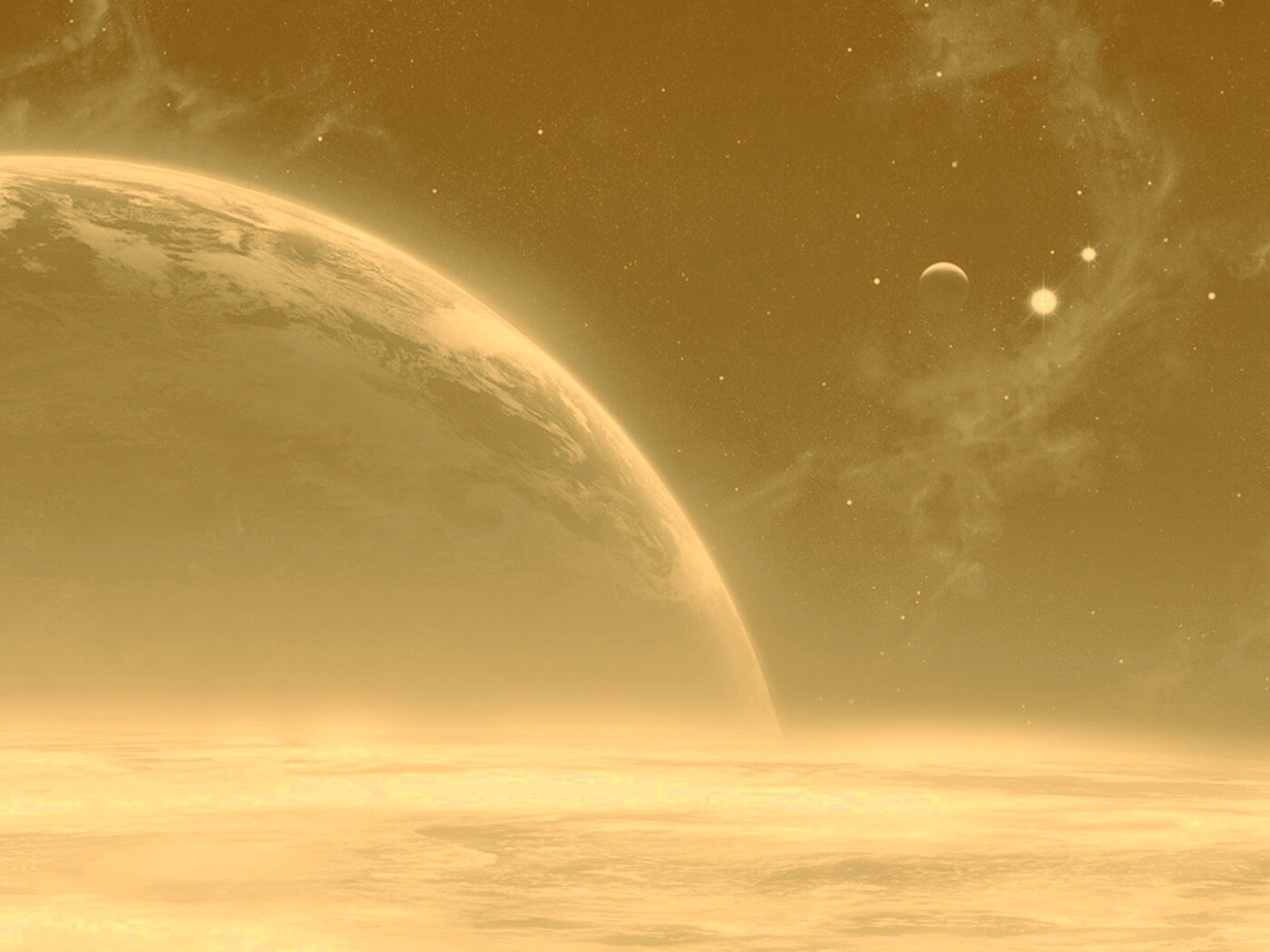 Планета за горизонтом обои