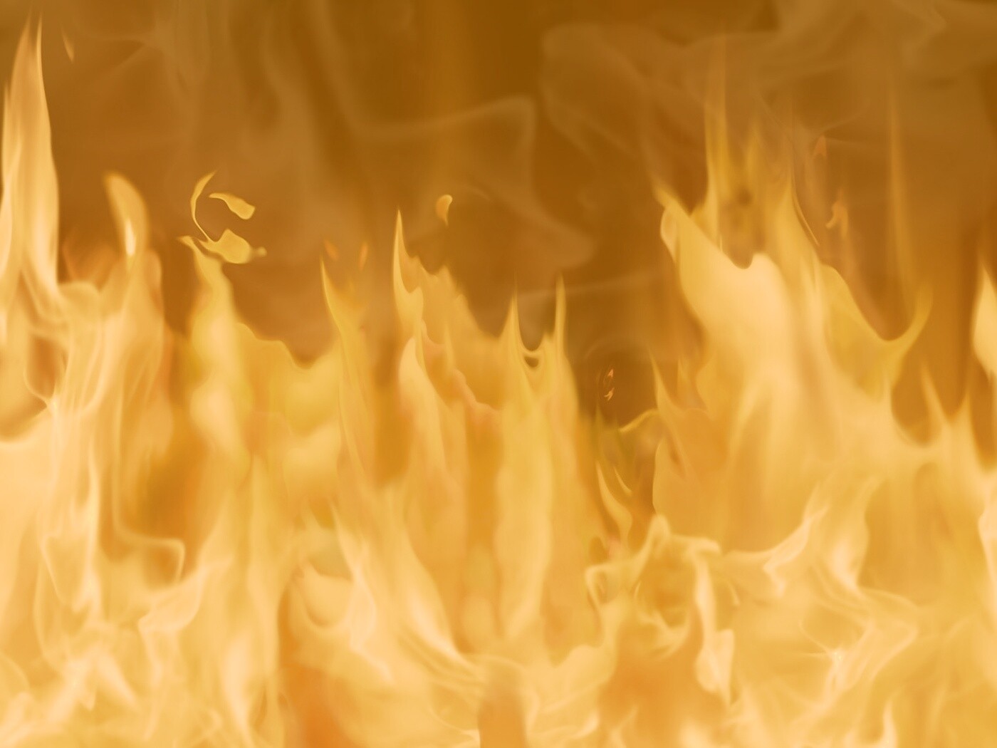 Желтое пламя обои
