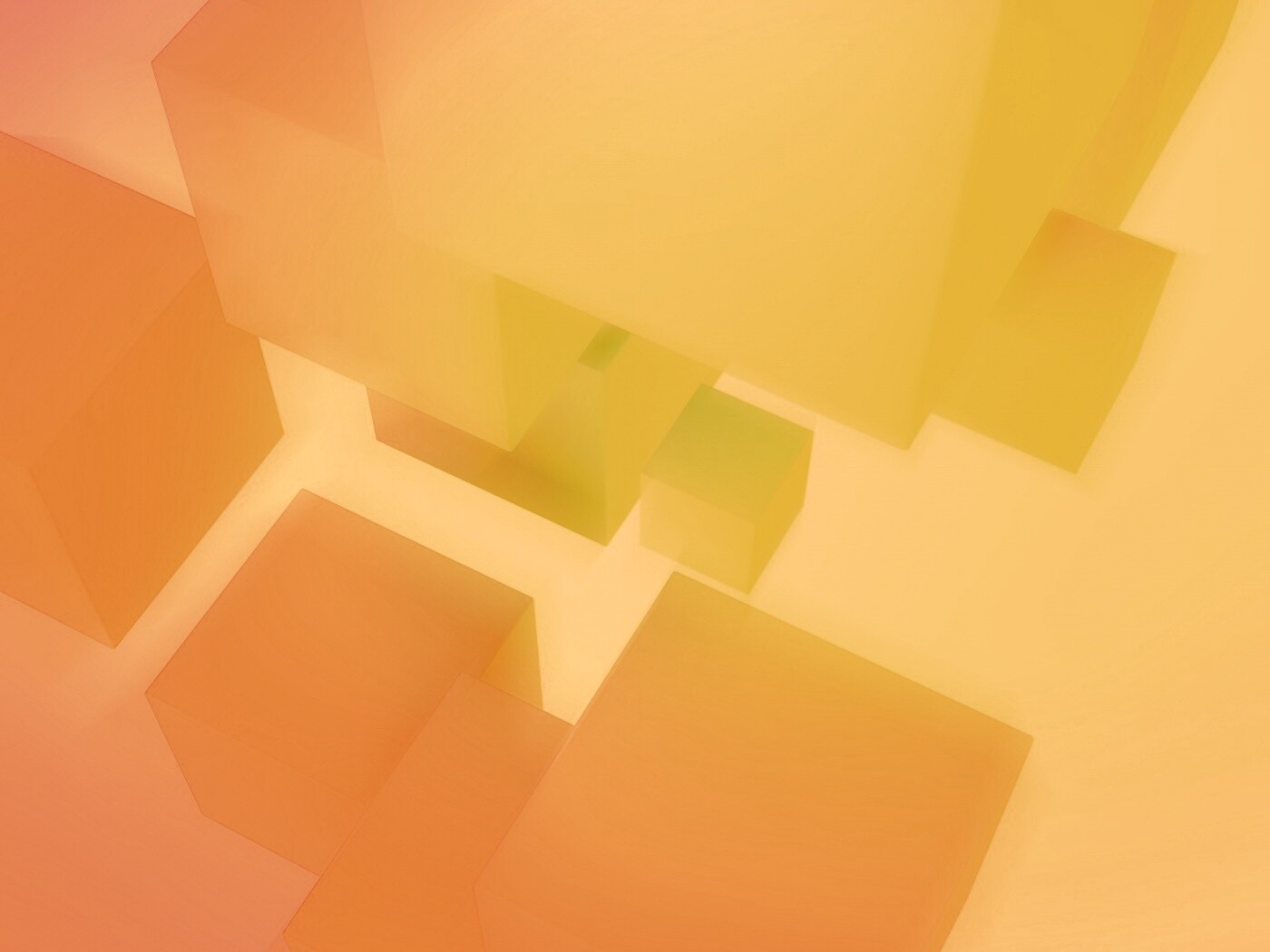 Розовые и желтые кубики обои