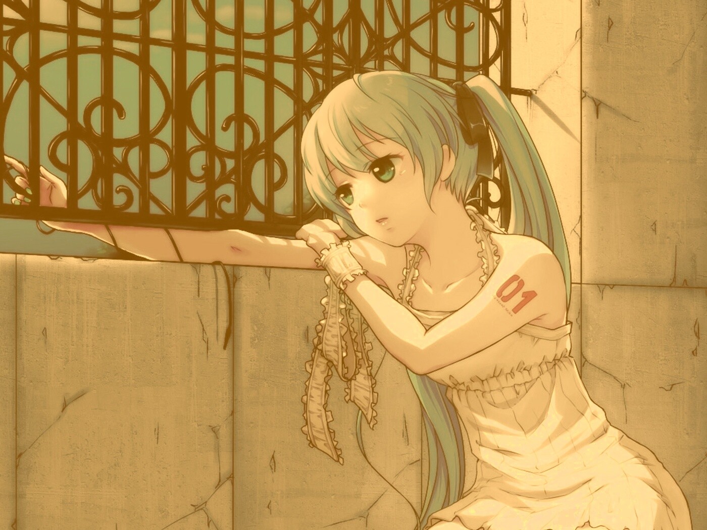 Девушка грустит обои