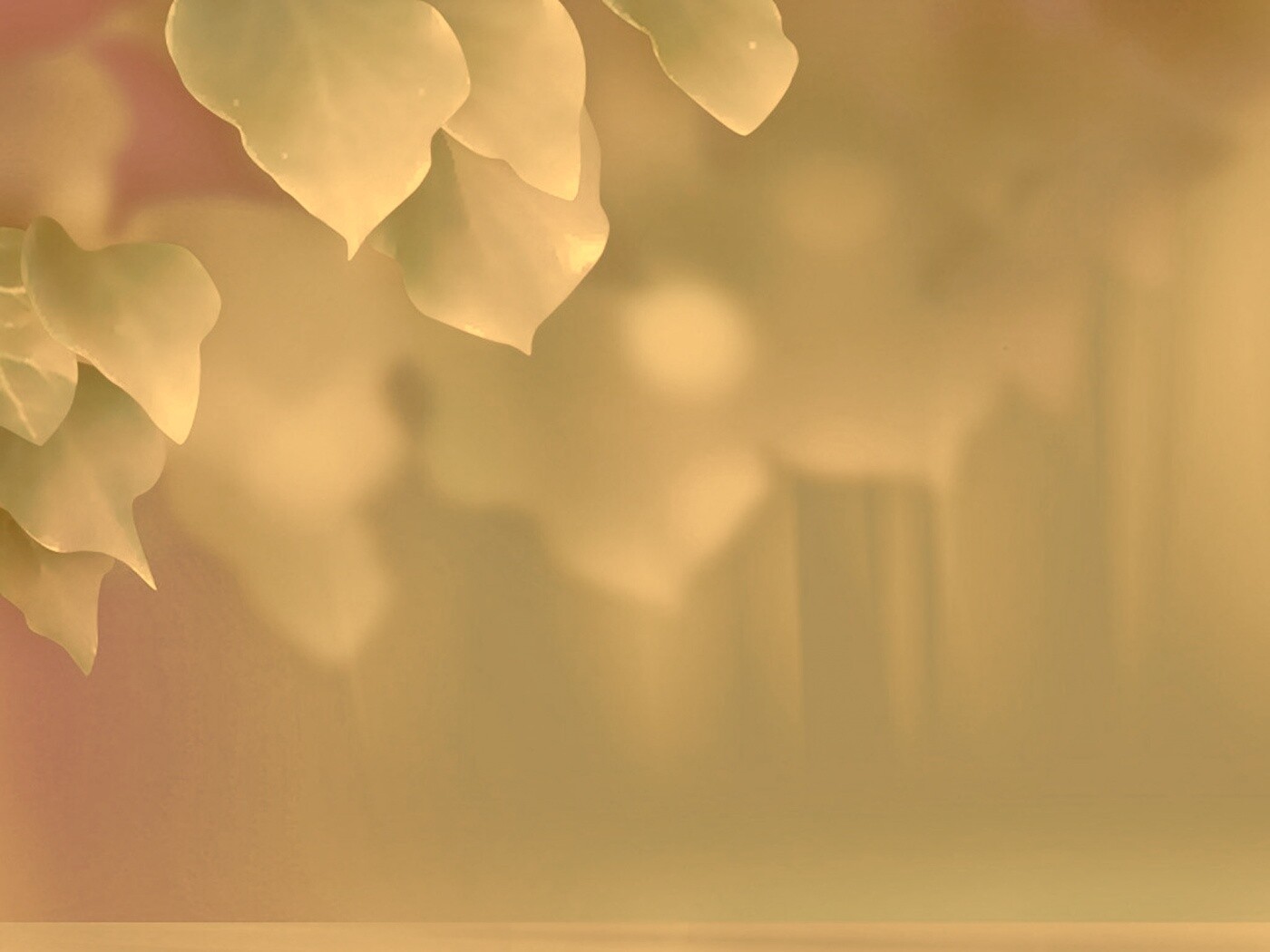 Синие листья обои