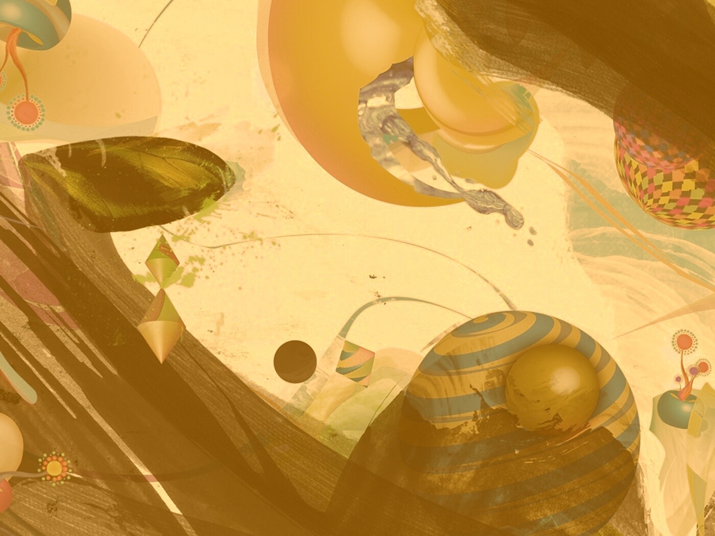 Абстракция из игрушек обои