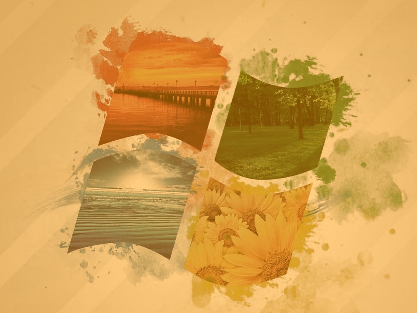 Логотип Winfdows bз фотографий природы обои