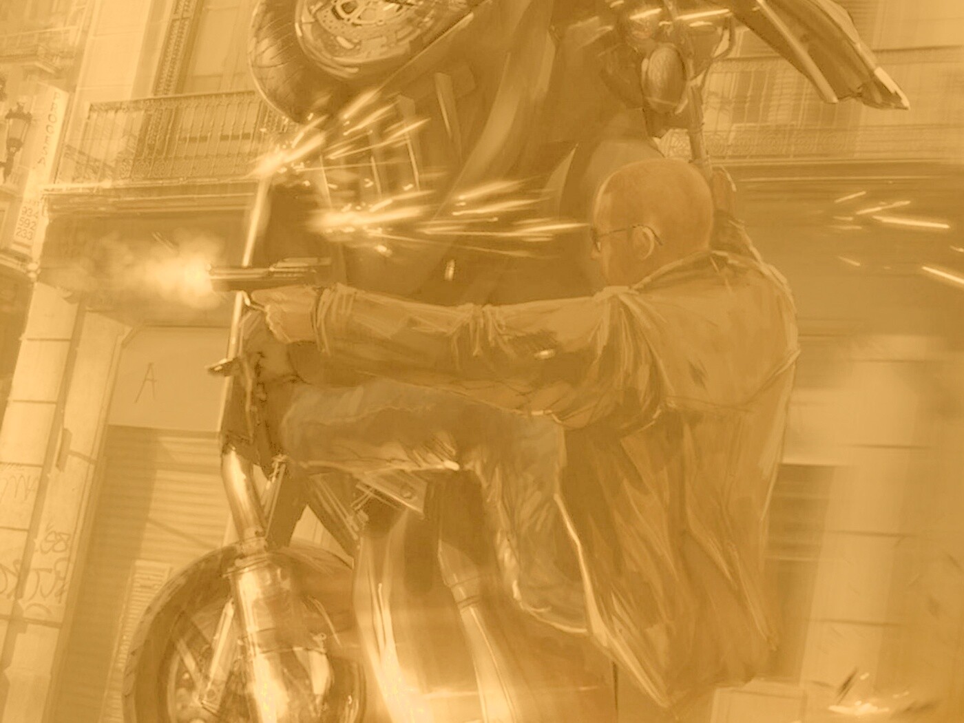 Негр на мотоцикле обои