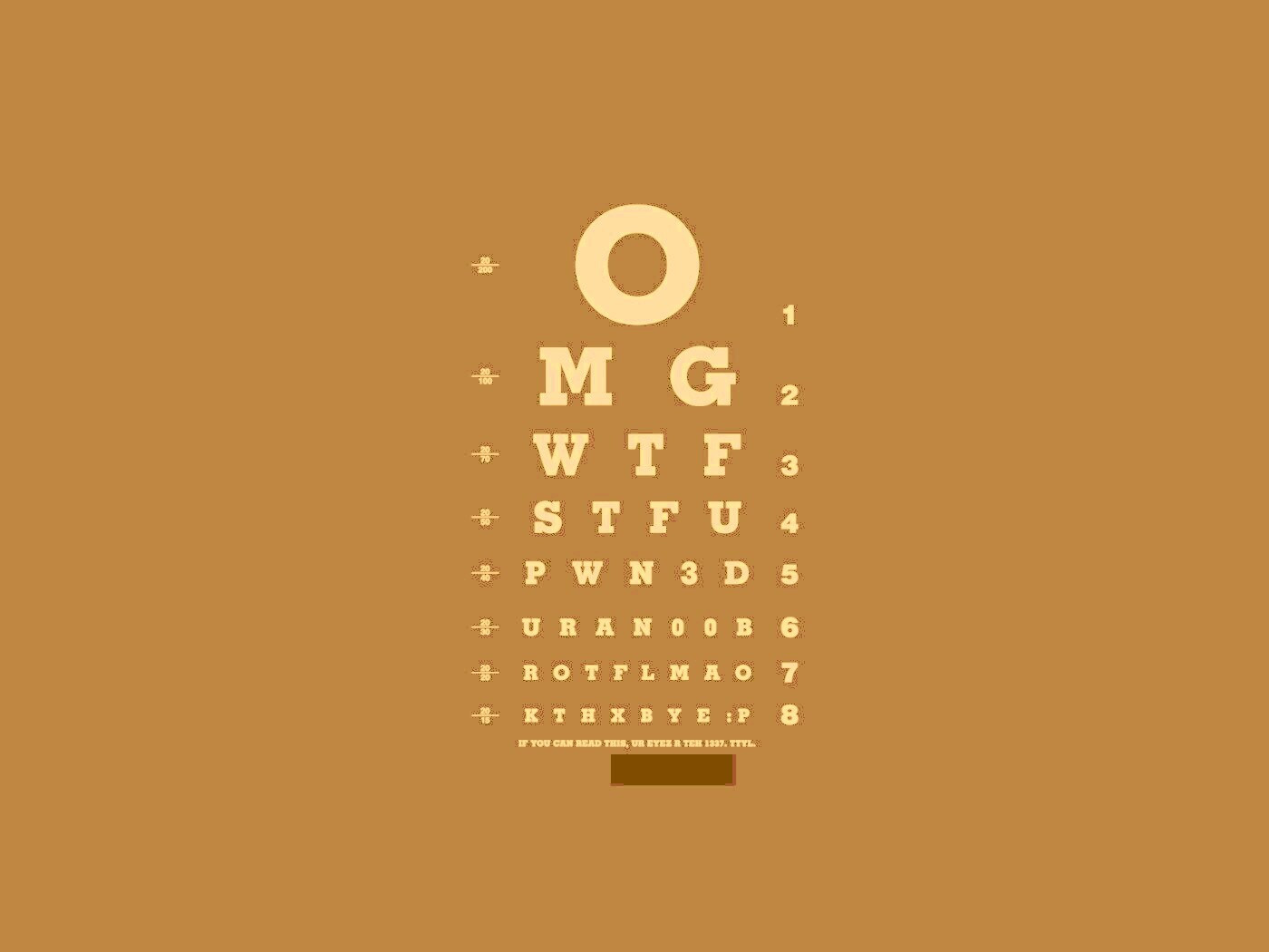 Таблица для проверки зрения обои