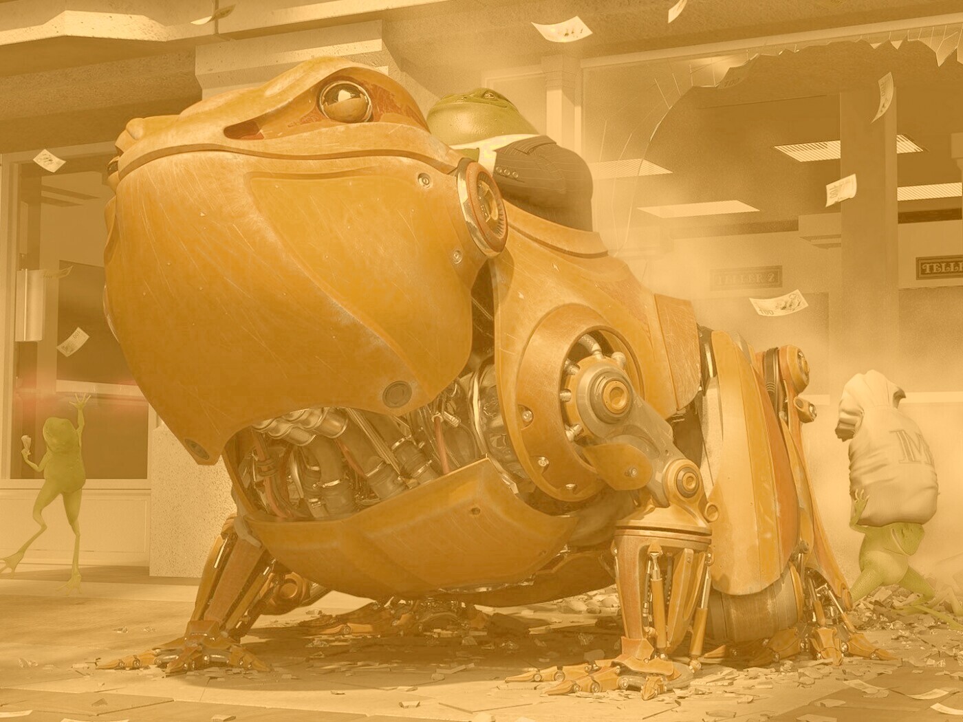 Боевой робот-жаба обои