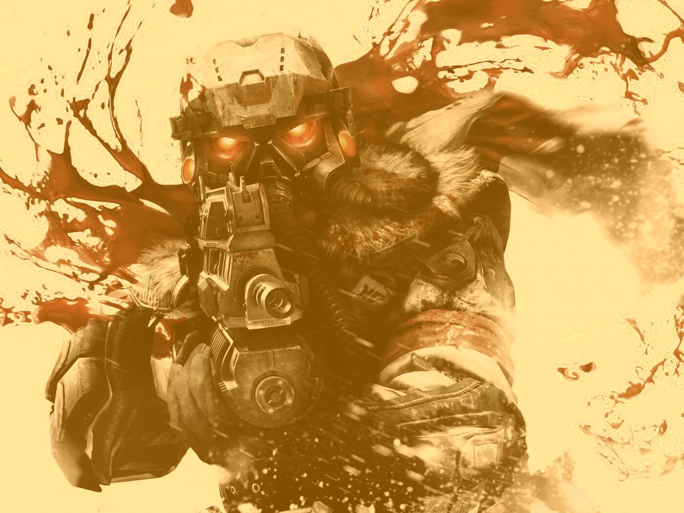 Боец в зимней форме обои