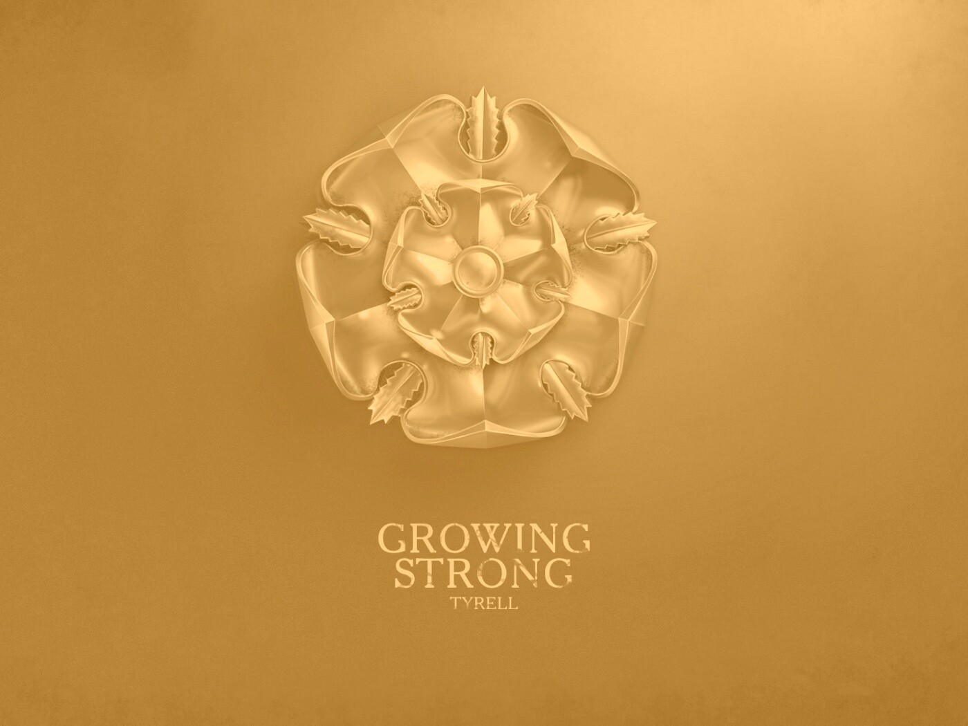 Металлический герб Тиреллов обои