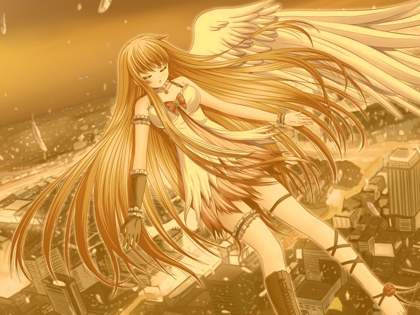 Неопознанная девушка из аниме обои