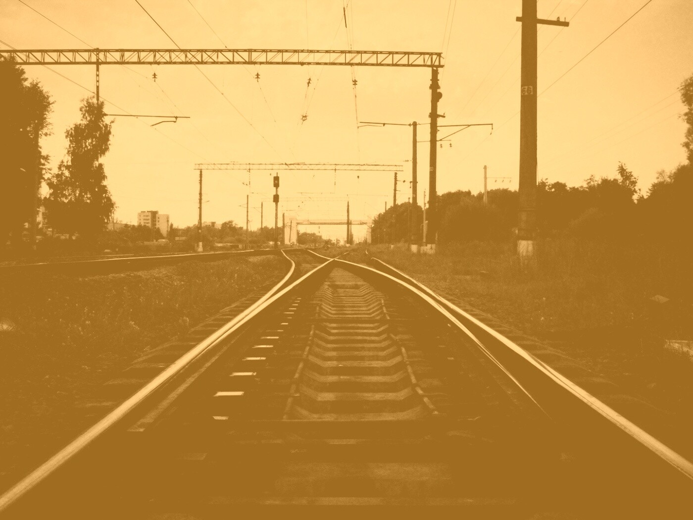 Железнодорожные пути обои