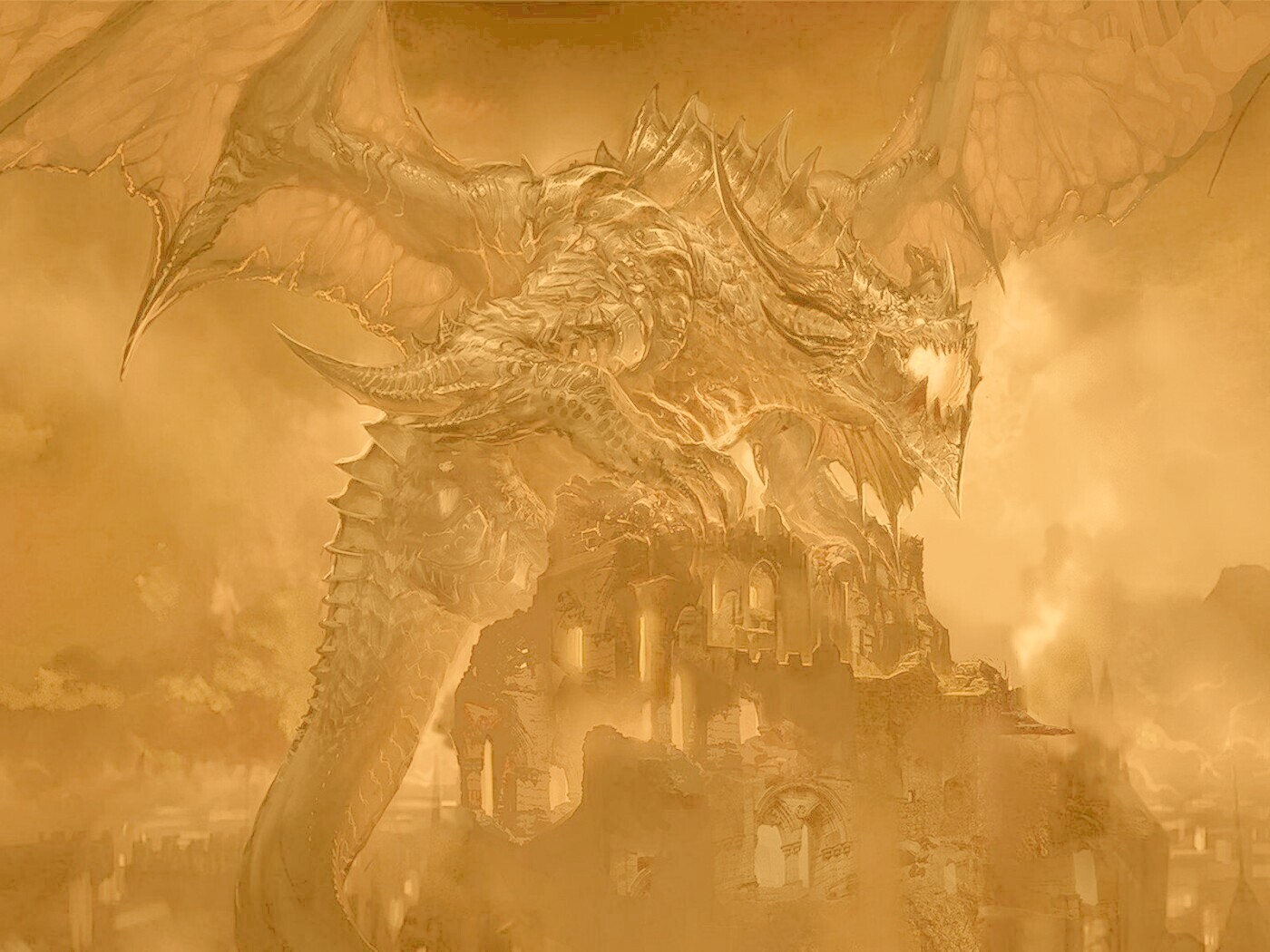 Огромный дракон обои