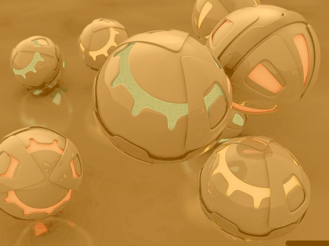 Трёхмерные шары обои