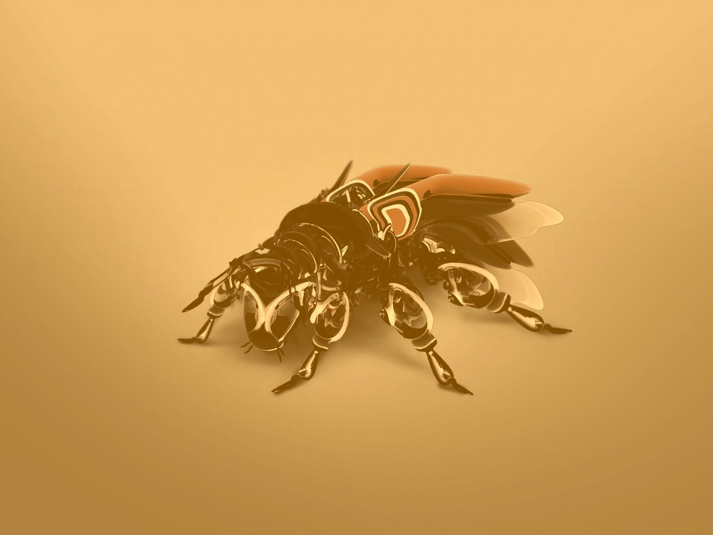 Кибер муха обои