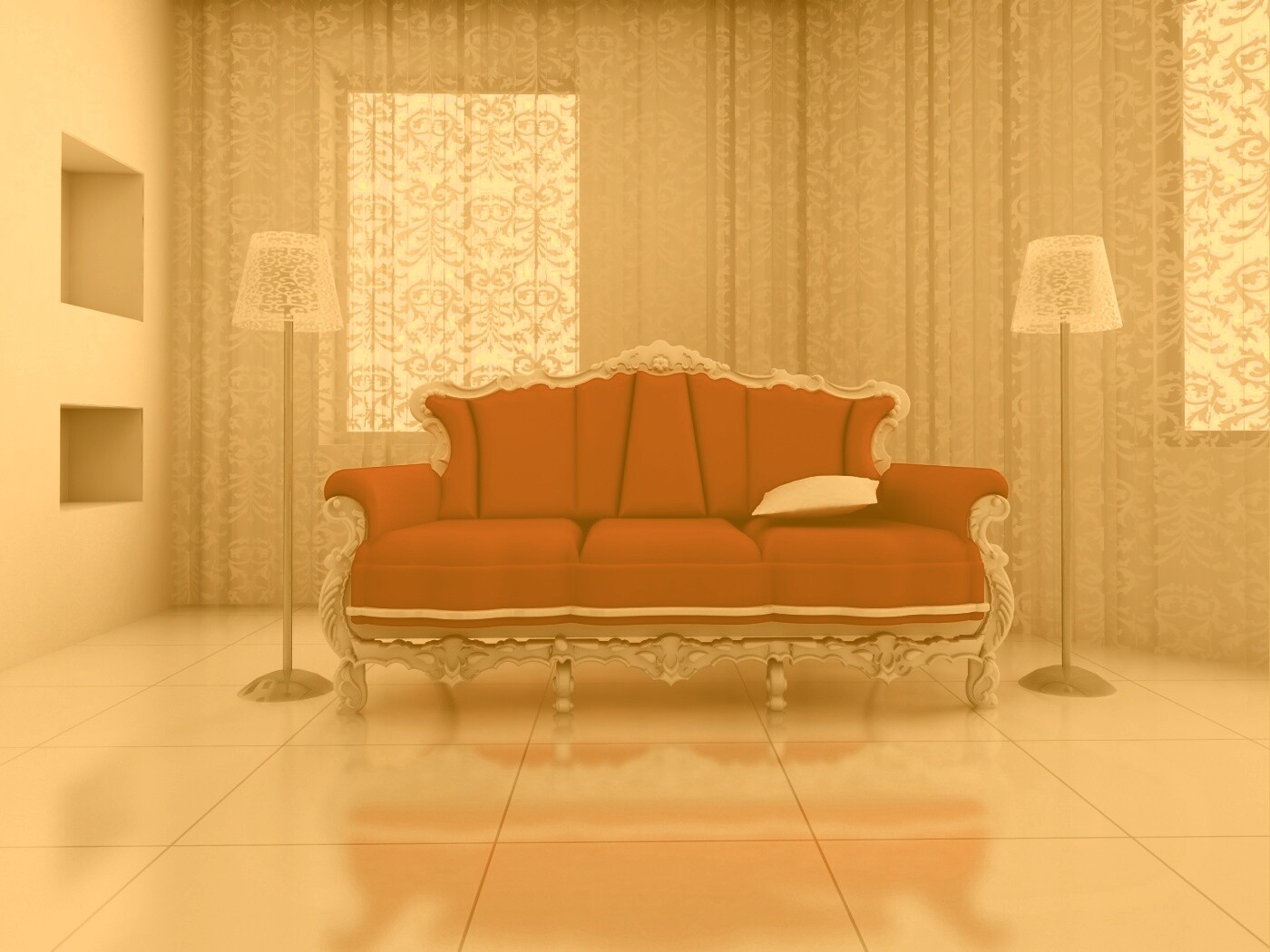 Диван в стиле ампир обои