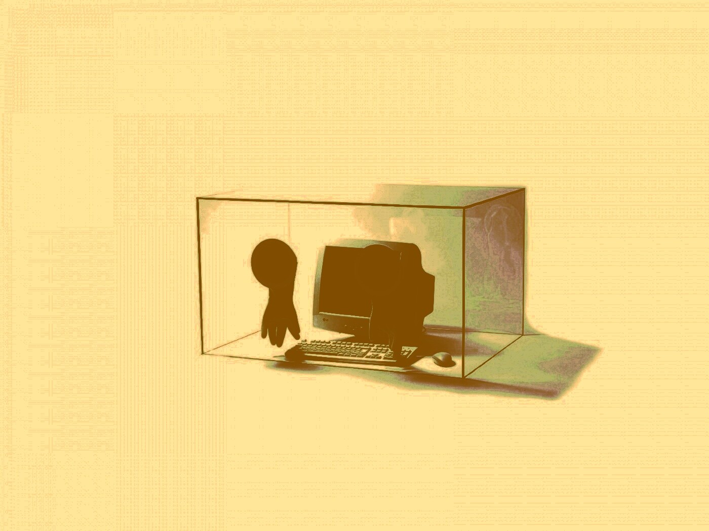 Зараженный компьютер обои