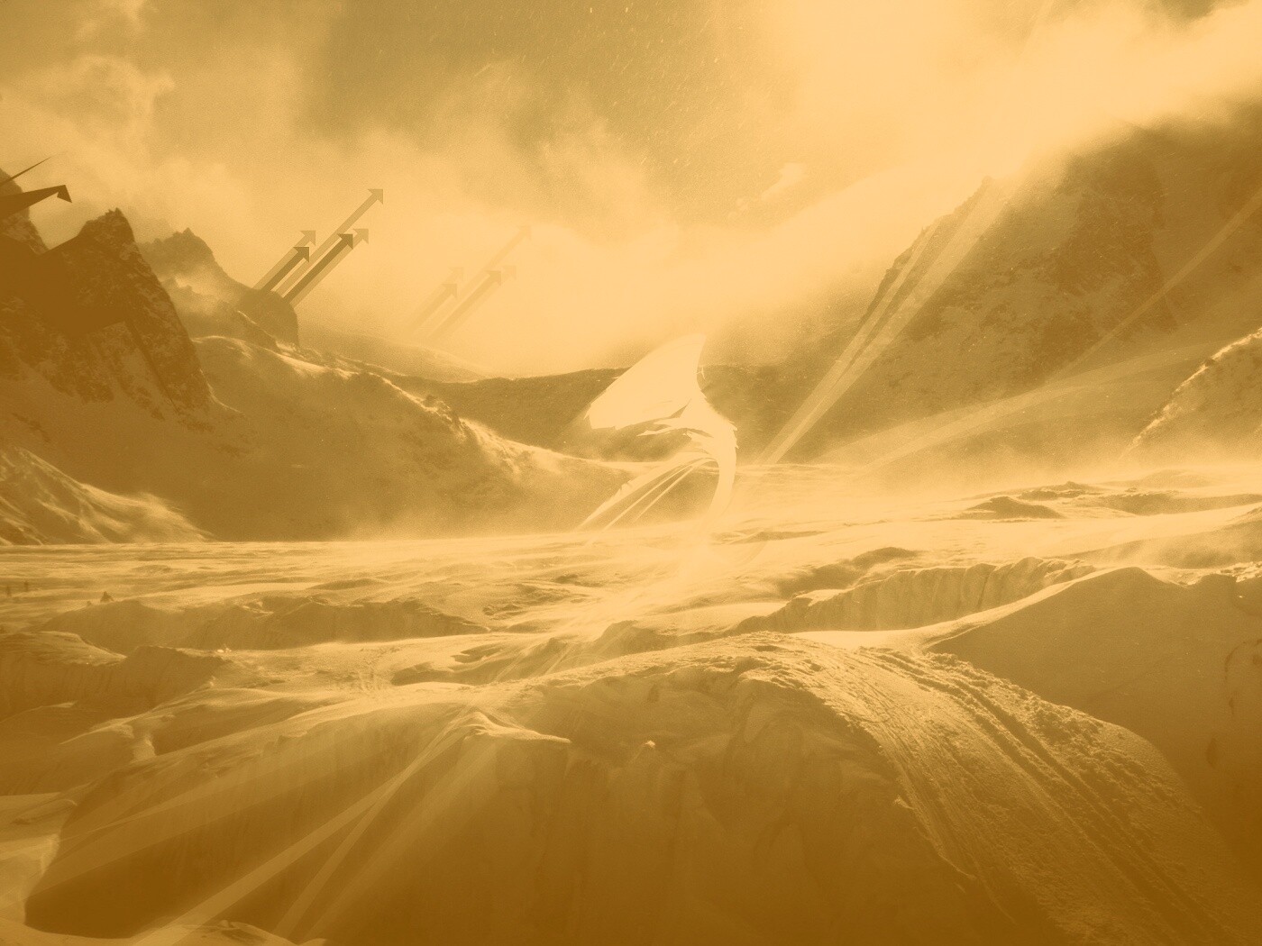 Туманные горы обои