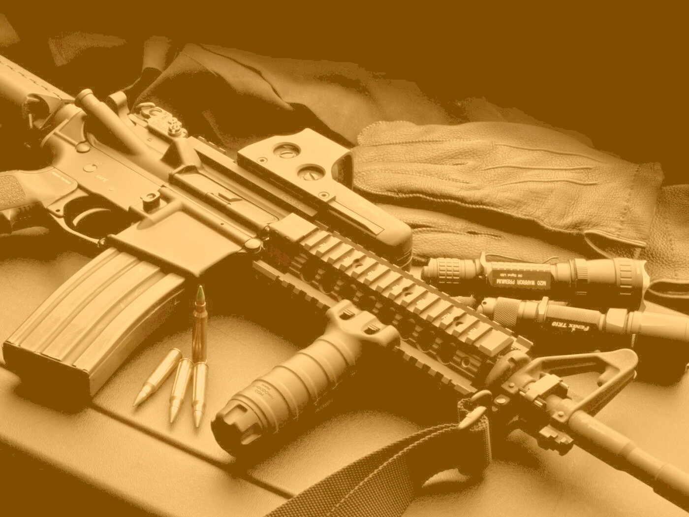 Черный автомат обои