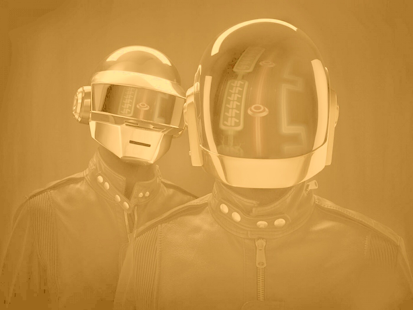 Daft Punk на темном фоне обои