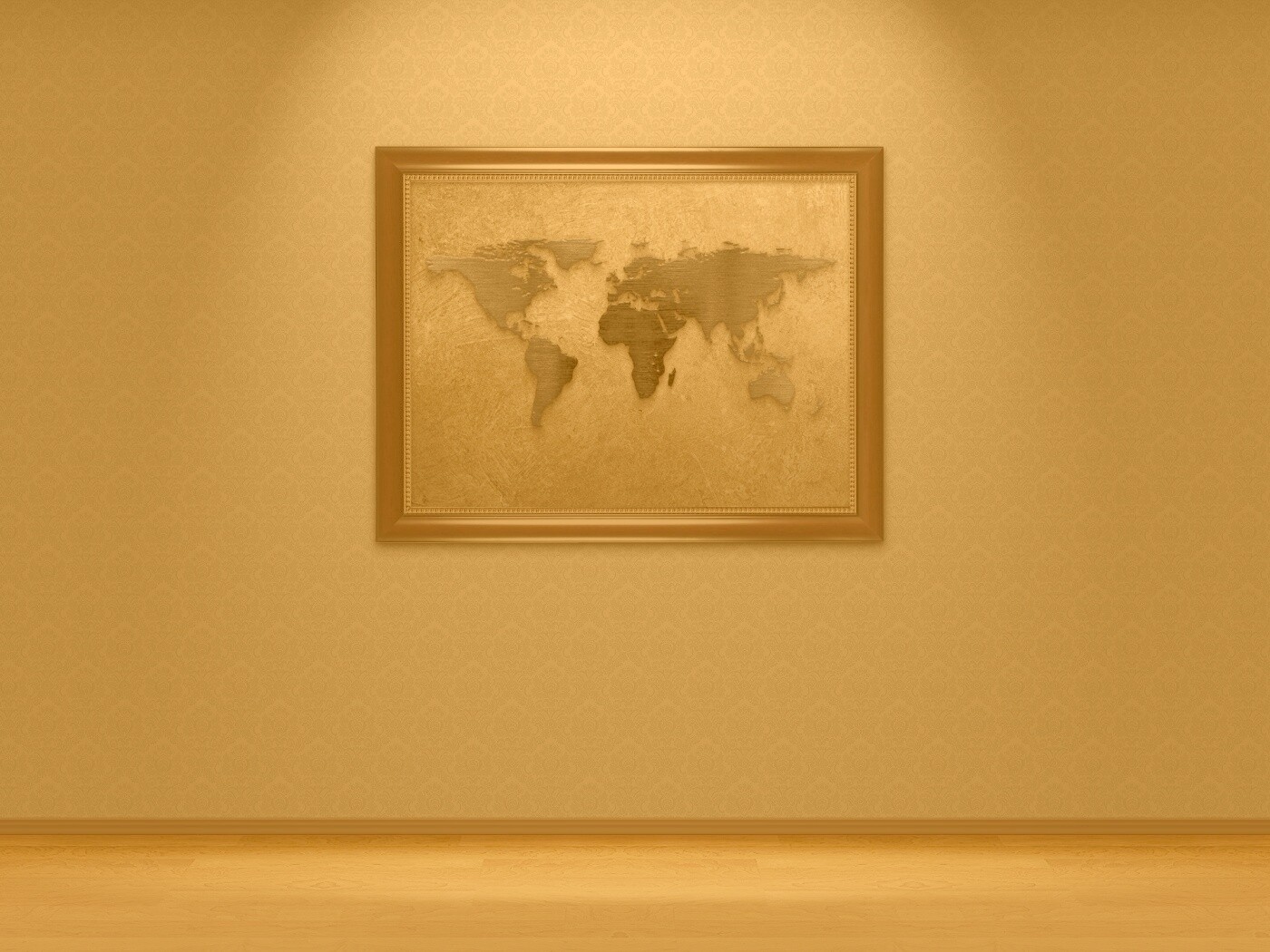 Картина с картой мира обои