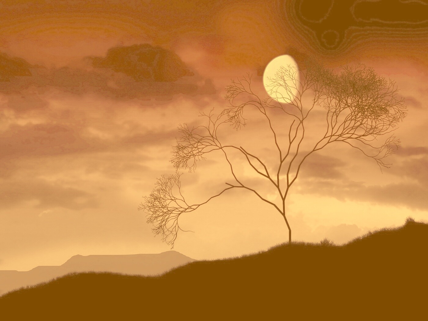 Фиолетовые небеса обои