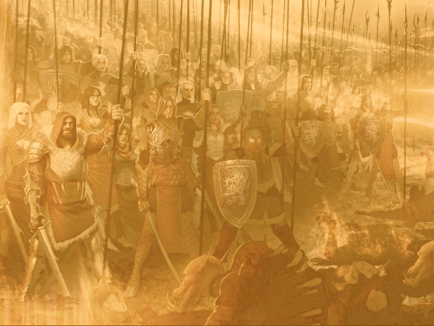 Борьба против порождений тьмы обои