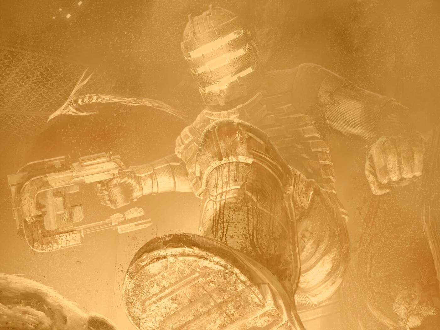 Айзек топчет монстра обои