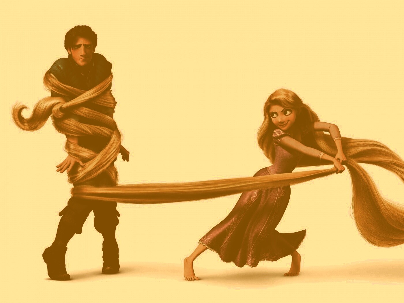 Рапунцель и пойманный Флин обои