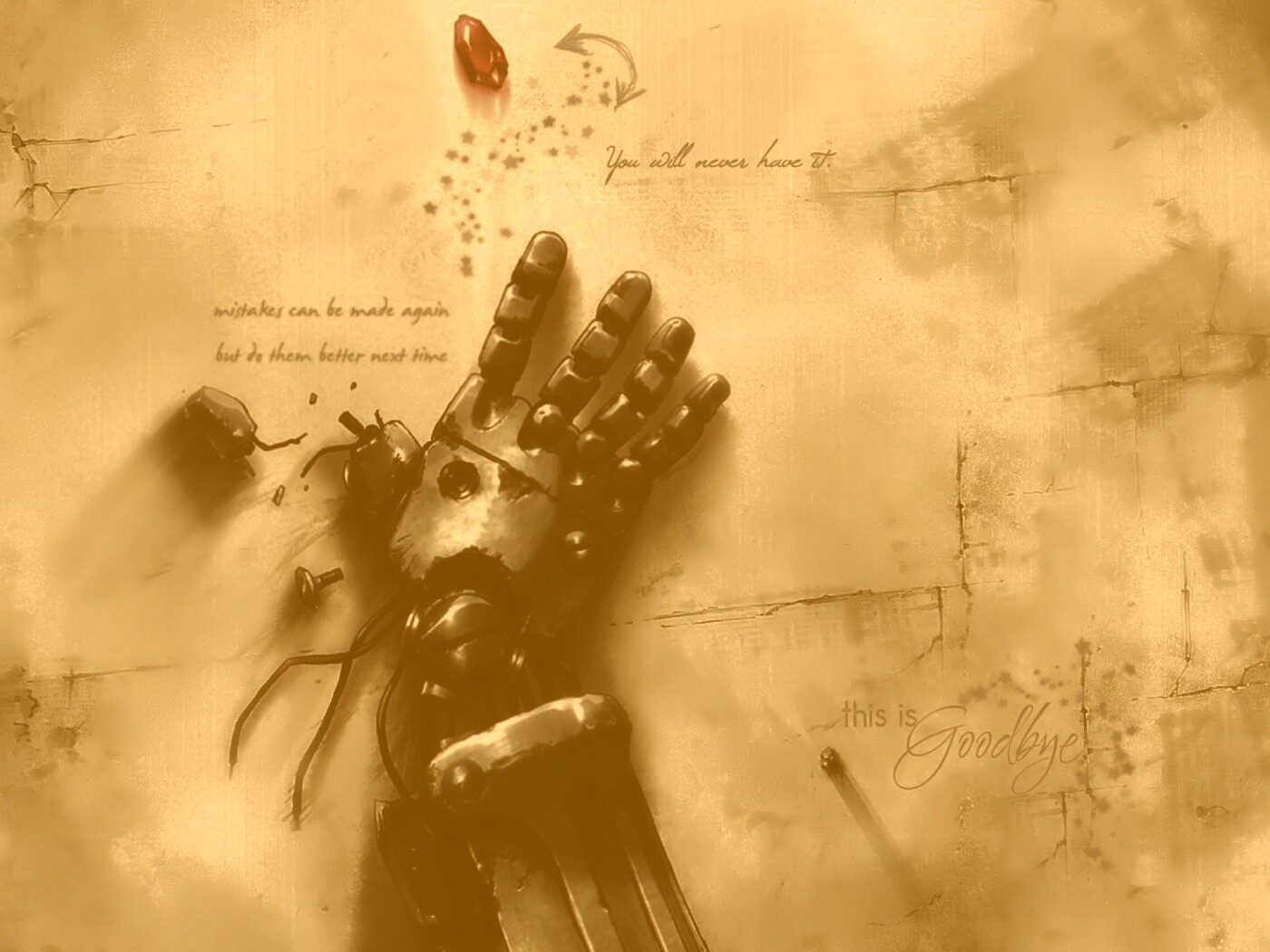 Автопротез из анимэ Стальной Алхимик обои