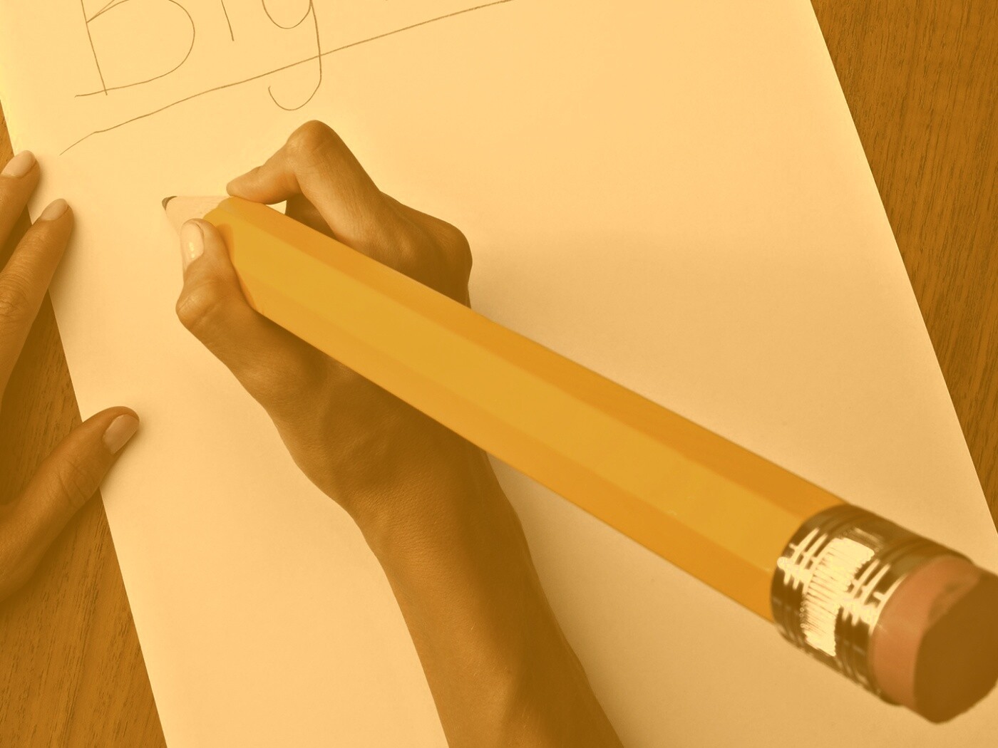 Бльшой карандаш, большие мысли обои