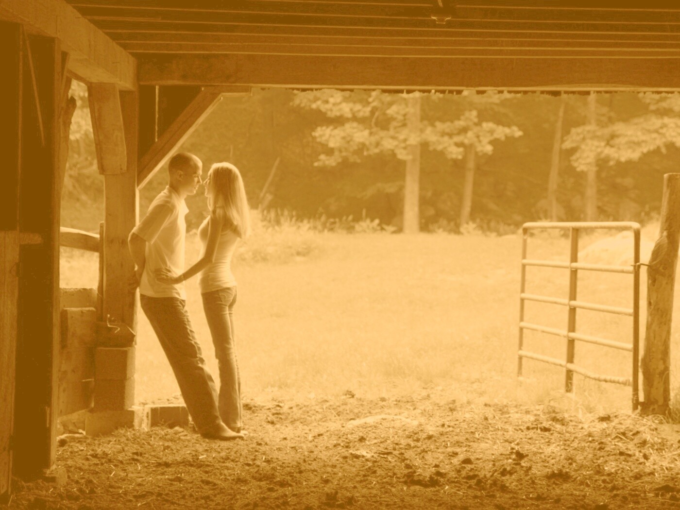 Любовь на природе обои