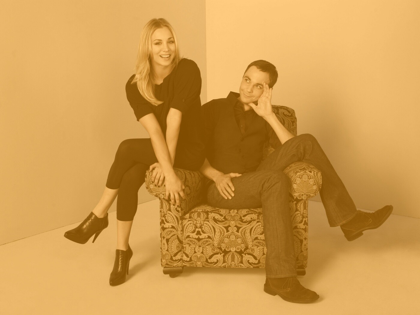 Пенни и Шелдон обои