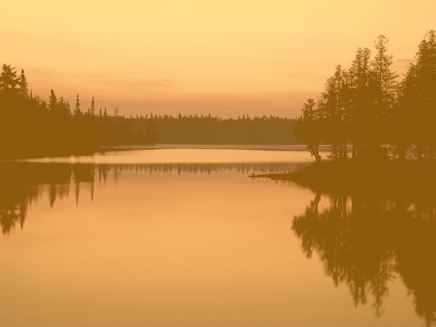 Вечерний пейзаж обои