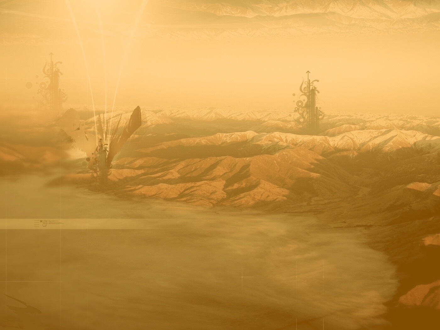 Горная абстракция обои