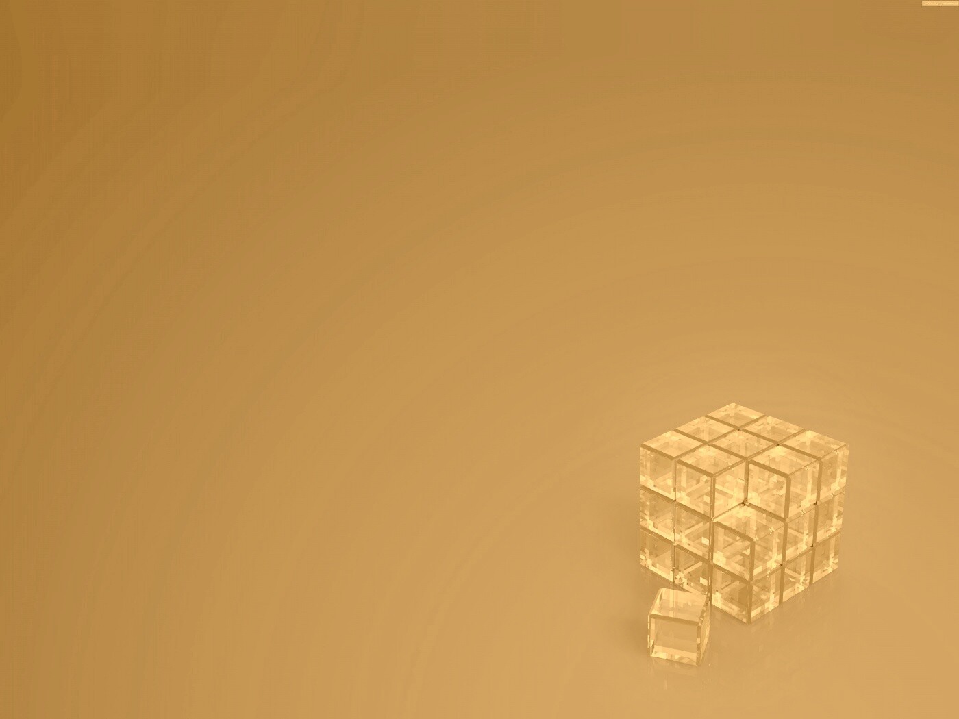 Стеклянный куб обои