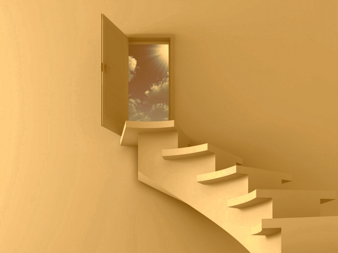 Лестница в небо обои