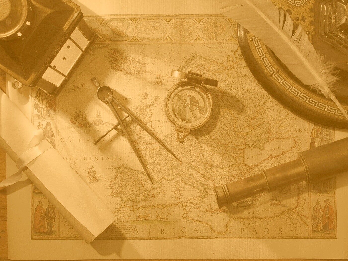 Карта путешественника обои