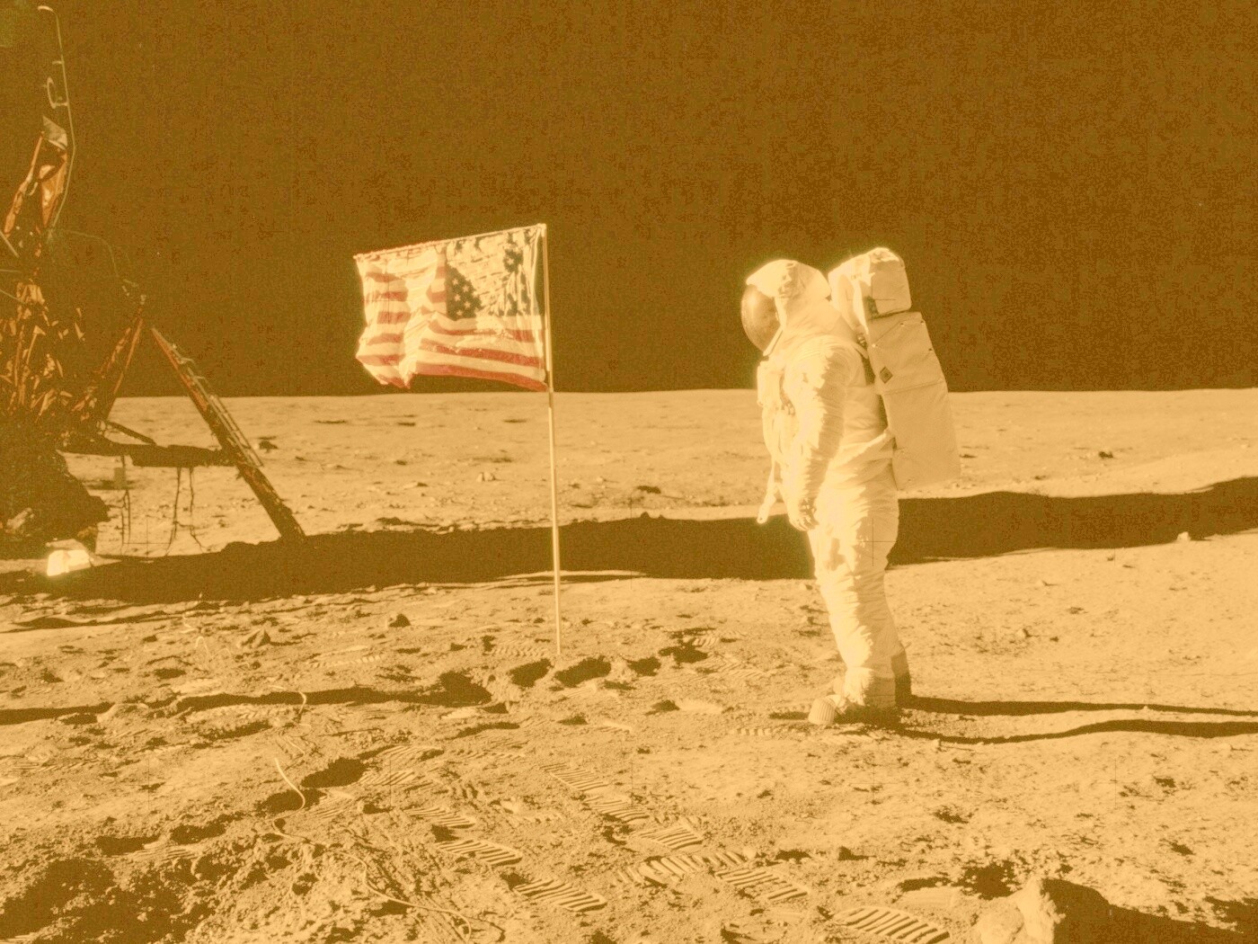 Высадка американцев на Луну обои