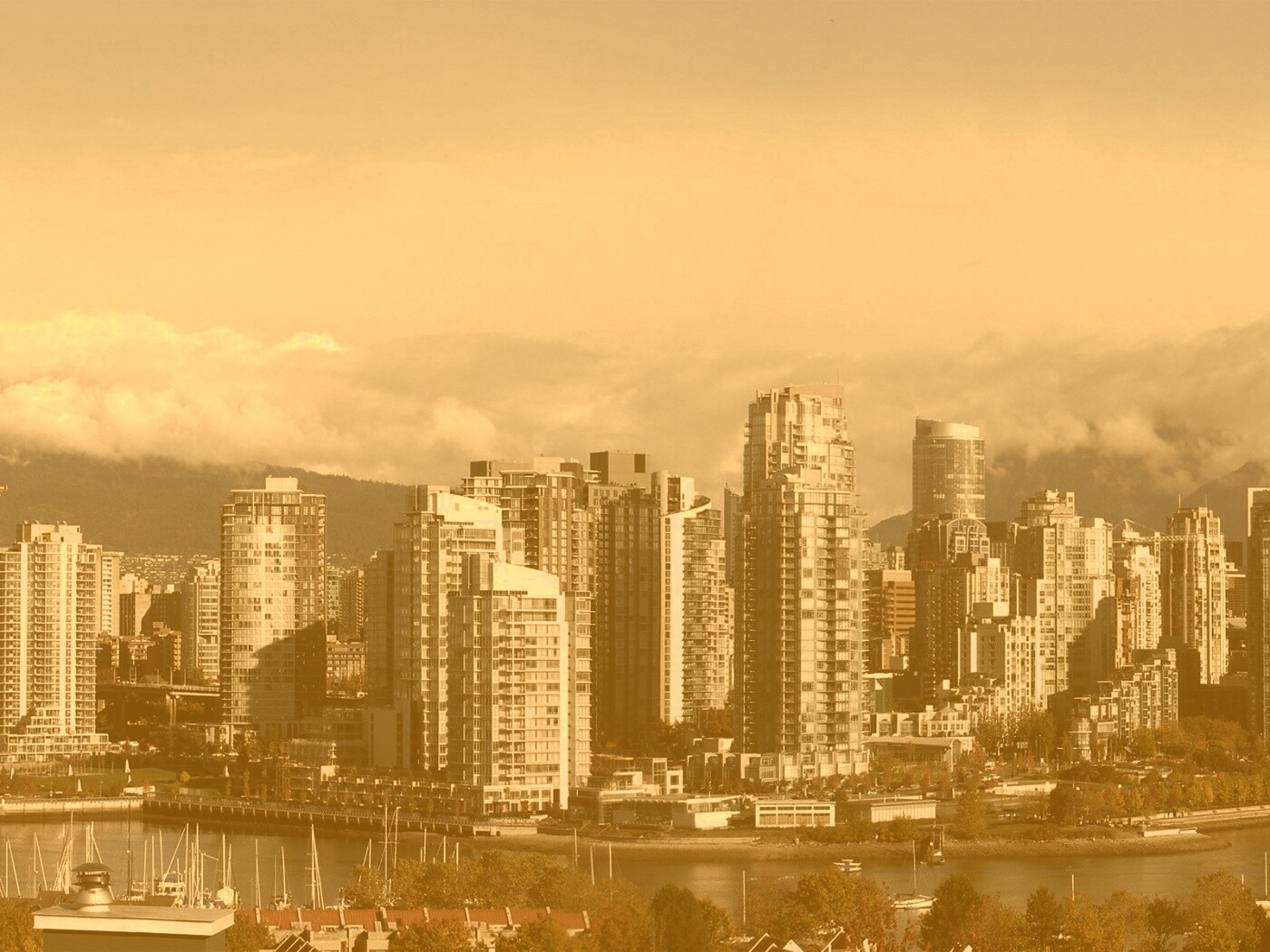 Панорама города обои