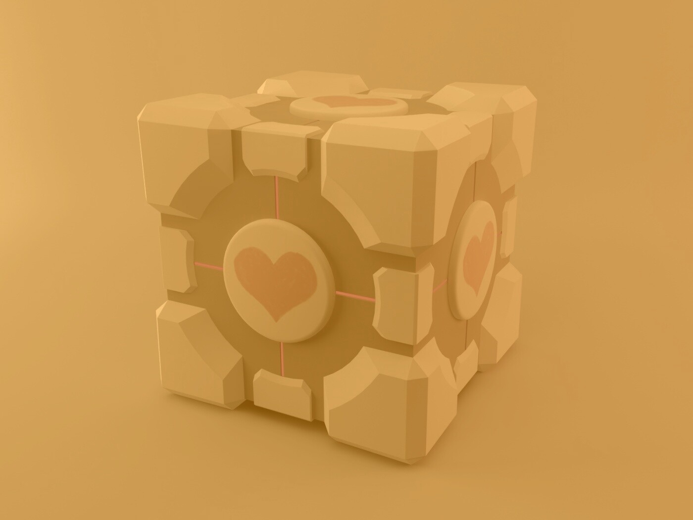 Взвешенный куб-компаньон обои