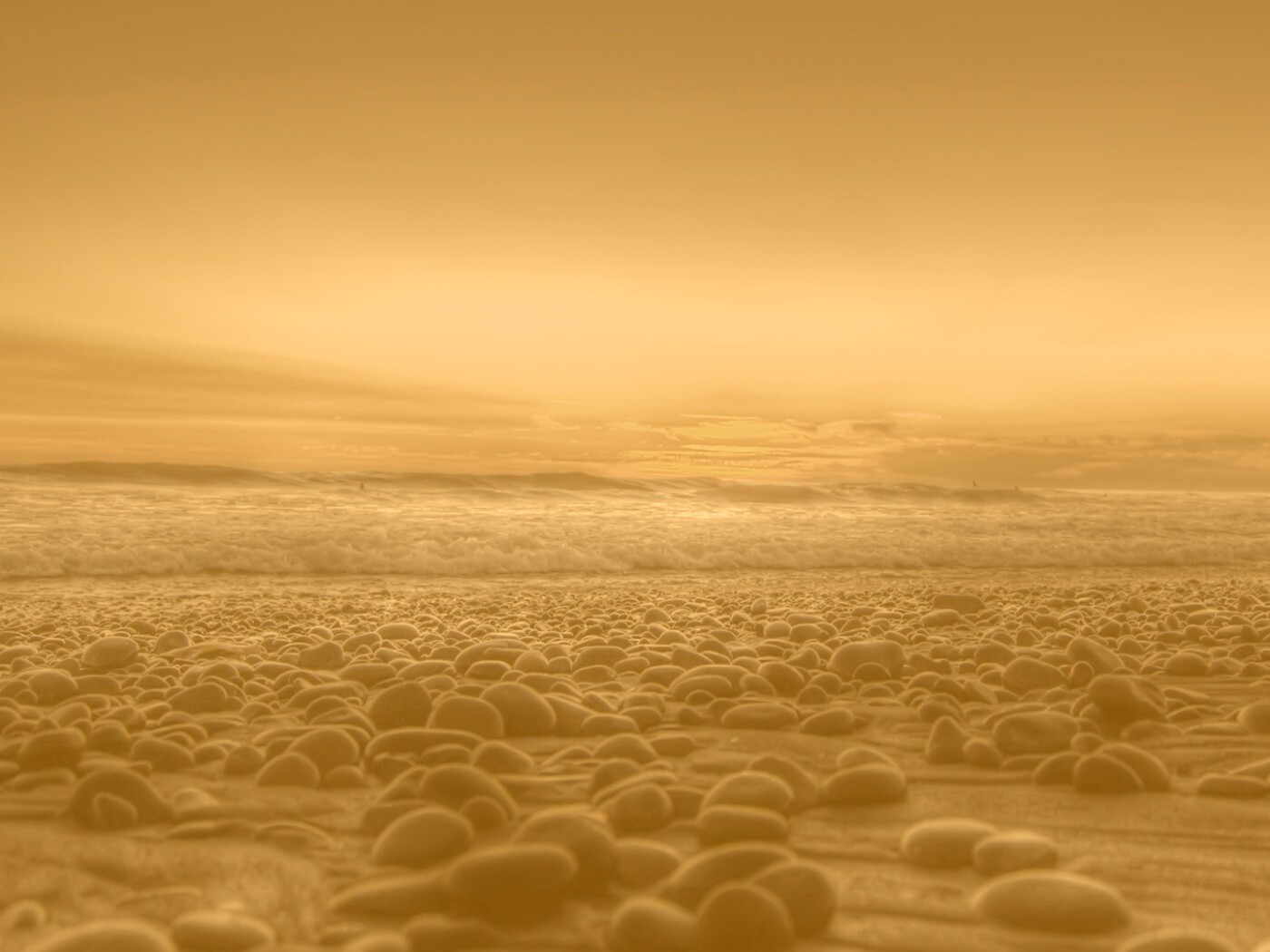 Каменистый пляж обои