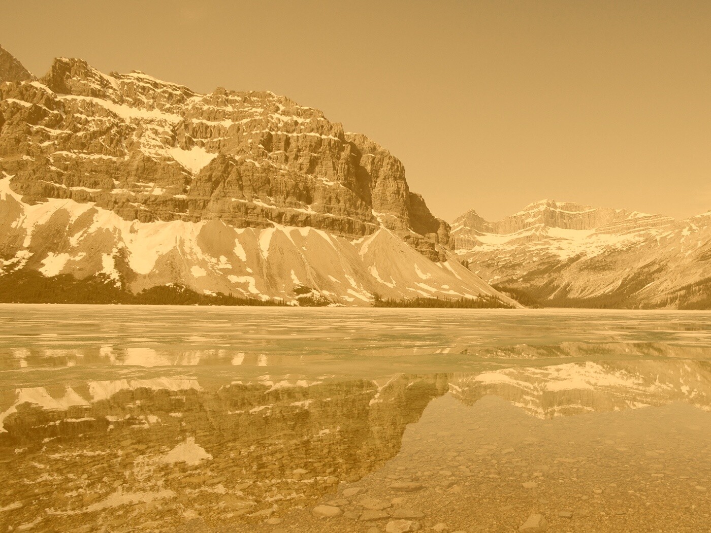 Снежные горы обои