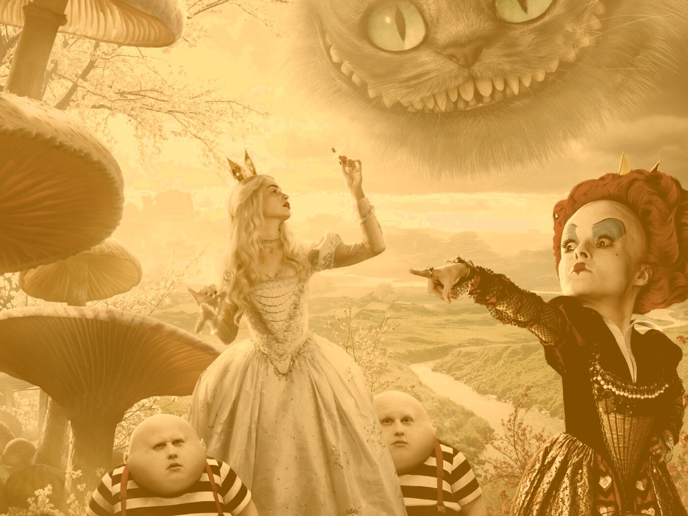 Персонажи из "Алиса в стране Чудес" обои