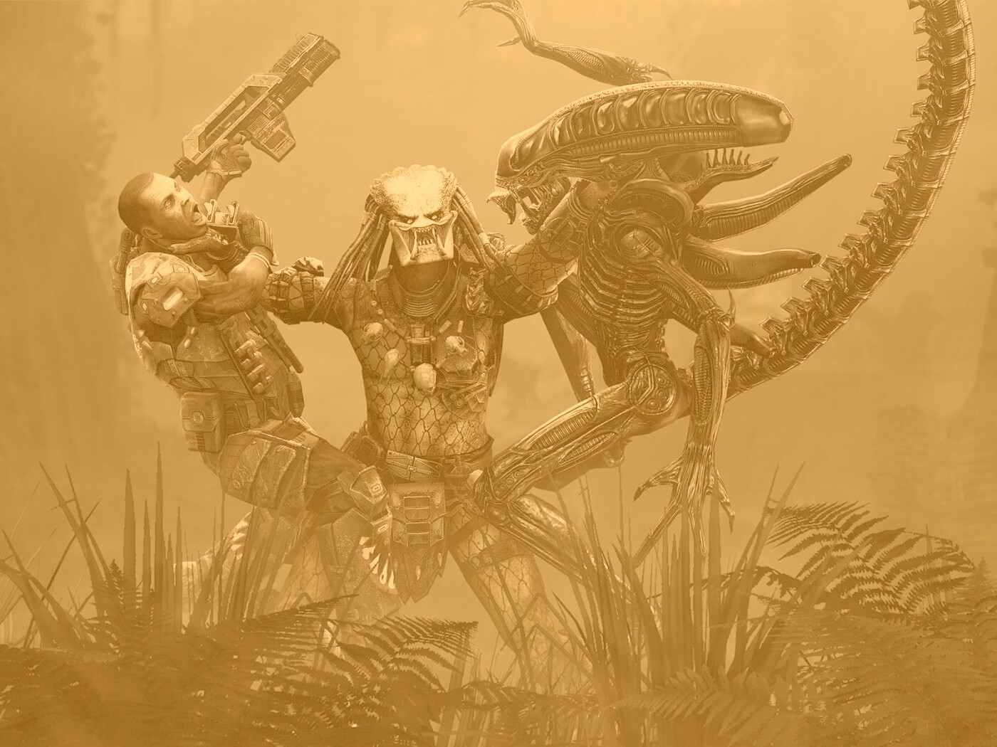 Чужой против Хищника обои