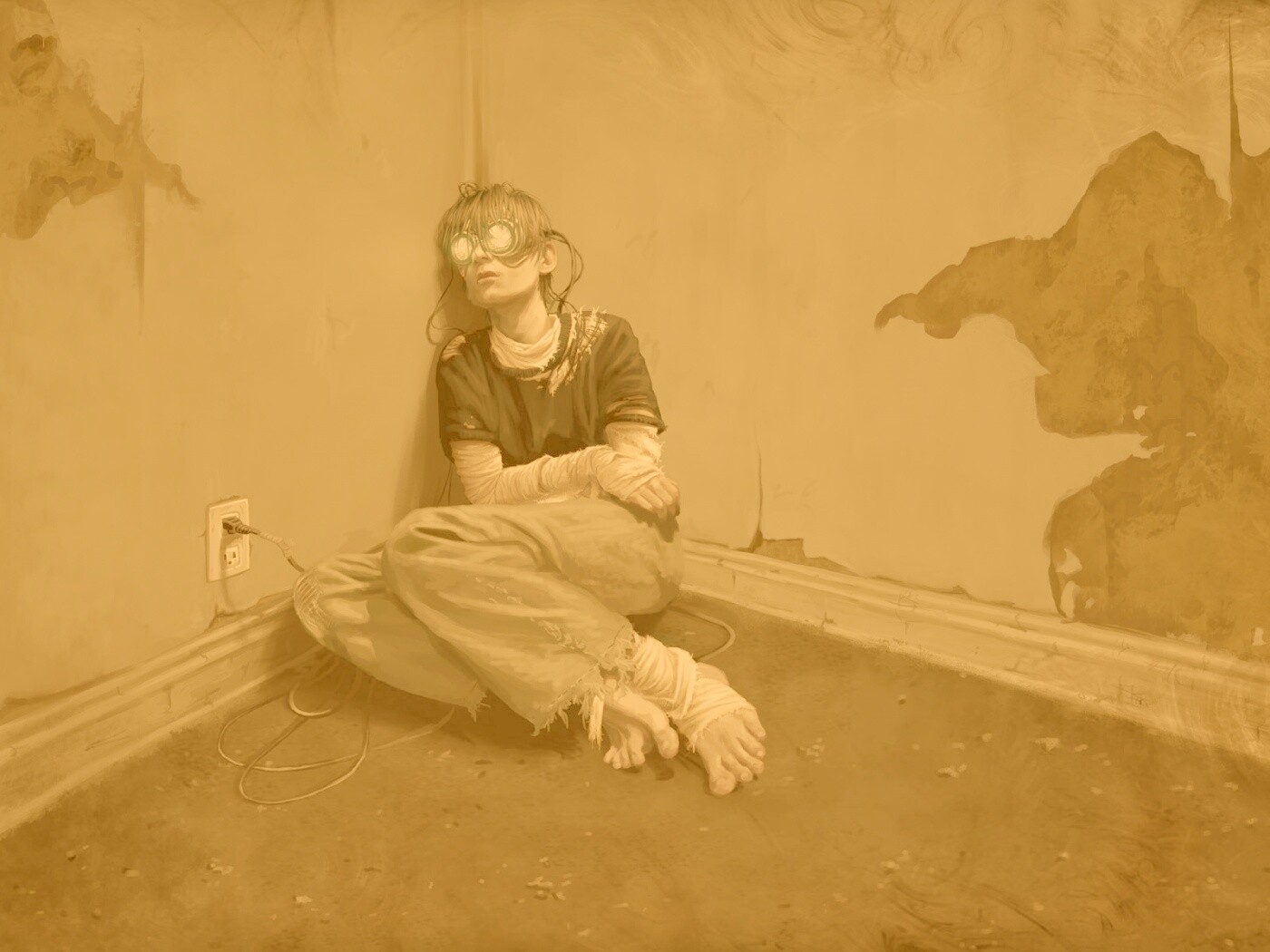 Потерянный в виртуальном мире обои