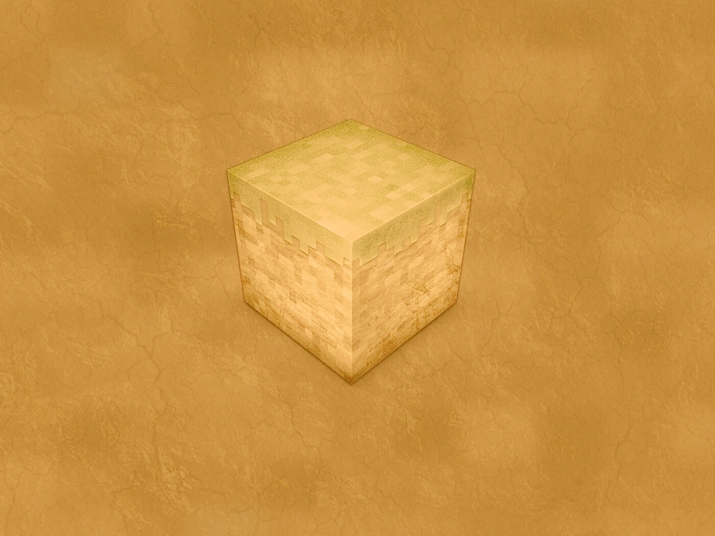 Травяной куб обои