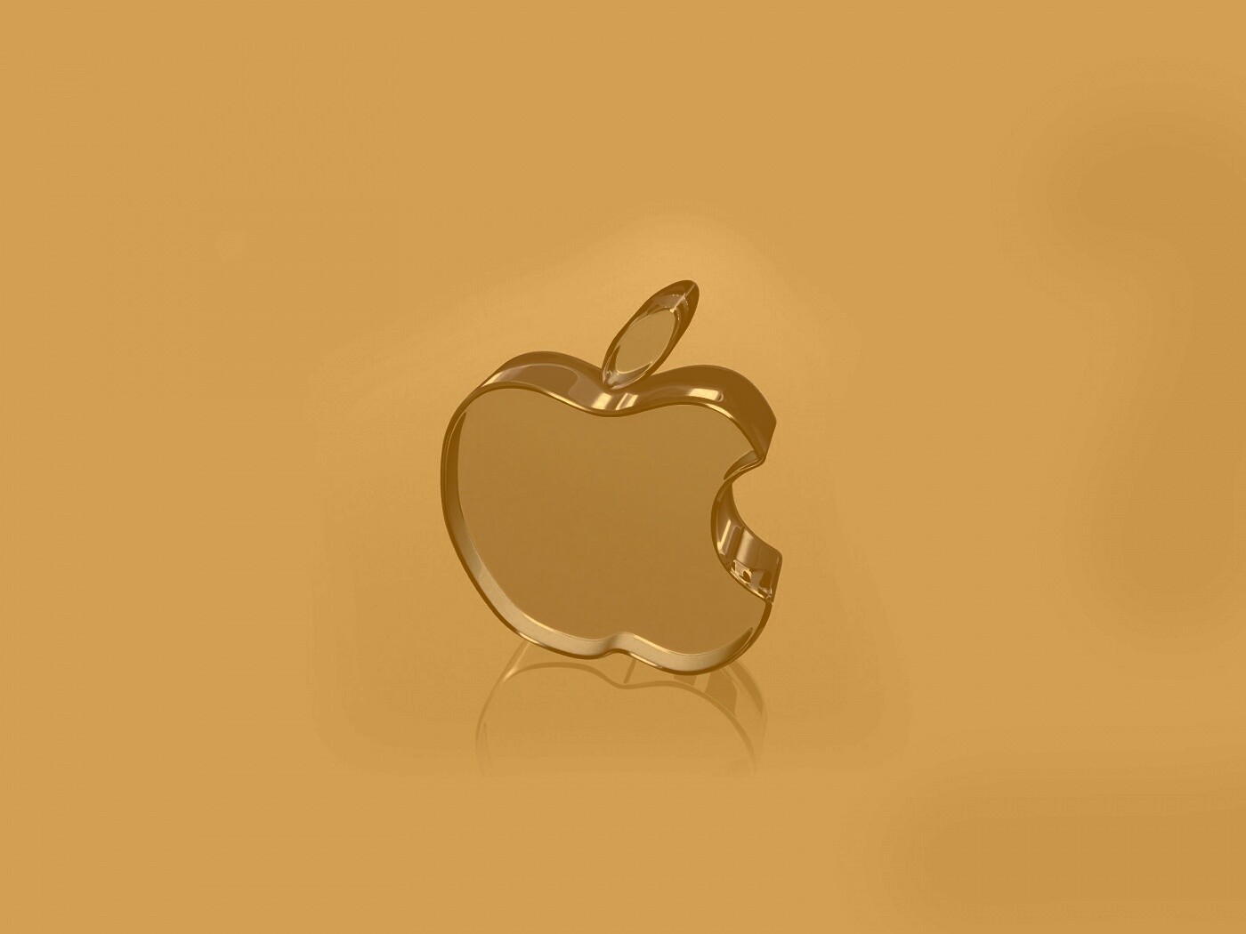 Стеклянный логотип Apple обои