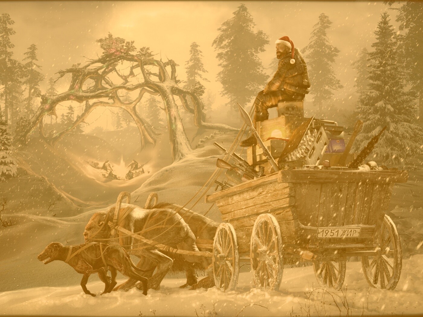 Новогодний Сталкер обои